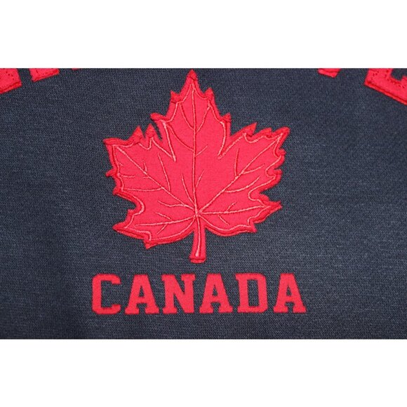 nwot VANCOUVER Canada Embroidered Crewneck Fleece Sweatshirt in Navy, Unisex XXL - Picture 9 of 9